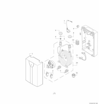 Bosch Thermotechnik Kleindurchlauferhitzer 3,5KW Untertisch TR1000 4 T