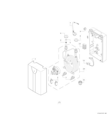 Bosch Thermotechnik Kleindurchlauferhitzer 4,6KW Untertisch TR1000 5 T