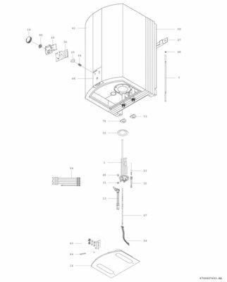 Bosch Thermotechnik Wandspeicher weiß 30L TR5500T 30 EB
