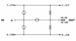 Phoenix Contact Überspannungsableiter 24VDC/AC ohne Entkop CT 10-18FS+F/PE-24