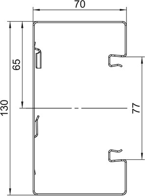 OBO Bettermann Vertr Geräteeinbaukanal o. OT GS-S70130FS