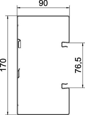 OBO Bettermann Vertr Geräteeinbaukanal o. OT GS-S90170FS