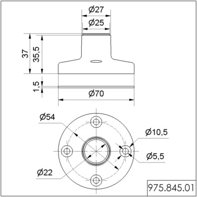 Werma Fuss für Bodenmontage 97584501