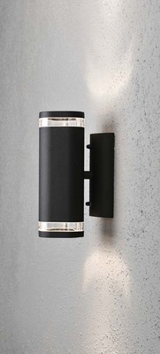 Gnosjö Konstsmide AL Wandleuchte 2x35W schwarz 7512-750