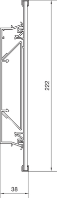Tehalit Leitungsführungskanal L=225mm schwarz DSK50L2F20