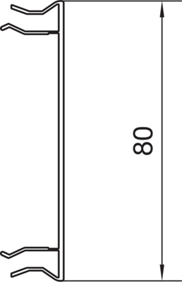 Tehalit Brüstungskanal-OT Alu,reinweiß BRA 0802 rws