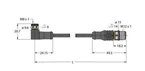 Turck Aktuator- u. Sensorleitung PUR PKW3M-P7X #6626194