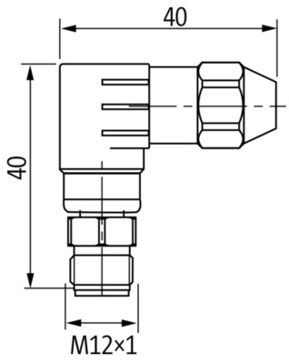 Murrelektronik Steckverbinder M12 St. gewinkelt 7002-12561-0000000