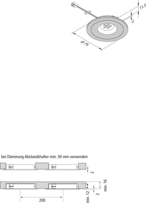Hera LED-Einbauleuchte ww edelst. 20203238002