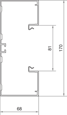 Tehalit Brüstungskanal-UT Alu,reinweiß BRA 651701 rws