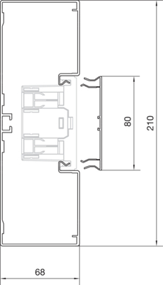 Tehalit Brüstungskanal-UT Alu, reinweiß BRA 652101 rws