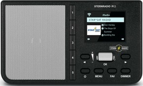 TechniSat Internetradio WLAN,Akku wechselbar STERNRADIOIR2 sw