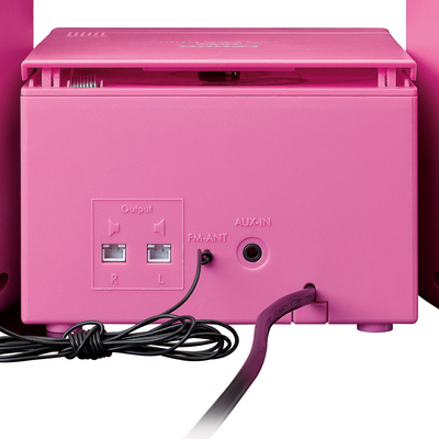 LENCO Kinder-Micro-Anlage CD/PLL/FM/AUX MC-013 Pink