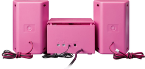 LENCO Kinder-Micro-Anlage CD/PLL/FM/AUX MC-013 Pink