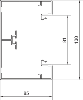 Tehalit Brüstungskanal-UT Alu, reinweiß BRA 851301 rws