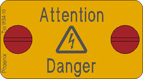 Phoenix Contact Warnschild WS 4-10