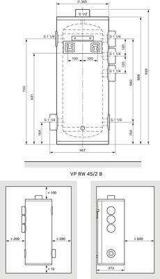 Vaillant Pufferspeicher VPRW 45/2 B VPRW45/2B