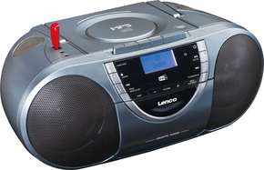 LENCO DAB+Radio/CD/Kassette MP3 Boombox SCD-6800GY Grey