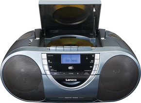 LENCO DAB+Radio/CD/Kassette MP3 Boombox SCD-6800GY Grey