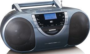 LENCO DAB+Radio/CD/Kassette MP3 Boombox SCD-6800GY Grey