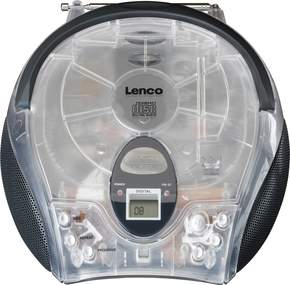 LENCO UKW-Radio m.CD stereo,transparent SCD-24 transparent