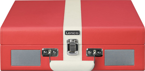 CLASSIC PHONO Koffer-Plattenspieler Retro,BT TT-110 Red White
