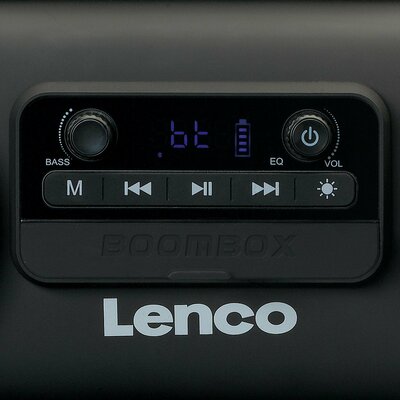 LENCO IPX4 Boombox FM,USB,SD,Lighteff. SPR-200 Black