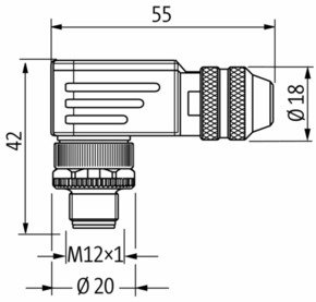 Murrelektronik Steckverbinder M12 St.gewinkelt 7000-14011-0000000