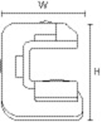 HellermannTyton Befestigungselement m. foam-PA6GF30-BK BeamCl. C #151-01187