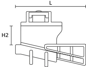 HellermannTyton Befestigungselement m. foam-PA6GF30-BK BeamCl. D #151-01188