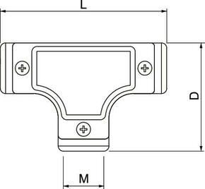 OBO Bettermann Vertr Kontroll-T-Stück m.Gew. M40x1,5, AlG SKTM40W ALU