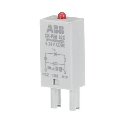 ABB Stotz S&J Steckmodul LED rot, 6-24VAC/DC CR-P/M 62C