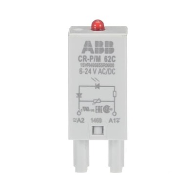 ABB Stotz S&J Steckmodul LED rot, 6-24VAC/DC CR-P/M 62C