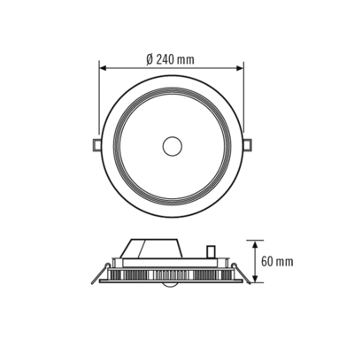 ESYLUX LED-Downlight 4000K ELSA-2 DL#EO10299032