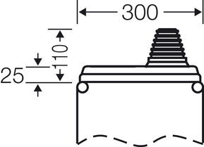 Hensel Kabeleinführungsflansch d=30-72 mm Mi FP 70