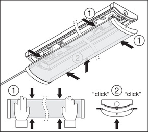 Ledvance LED-Wand-u.Deckenleuchte 830, DALI LNSFIP44D.600P18W830