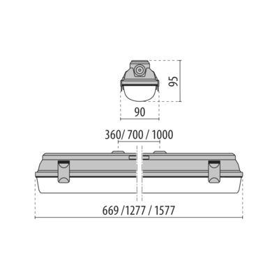 Performance in Light LED-Feuchtraumleuchte 4000K 3103915