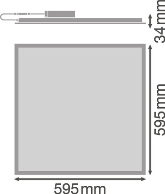 Ledvance LED-Panel M600 830 PL COMP 600V33W 830