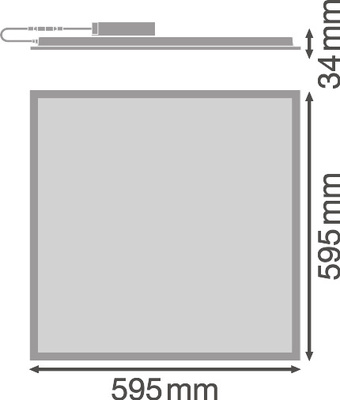 Ledvance LED-Panel M600 840 PL COMP 600V33W 840