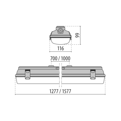 Performance in Light LED-Feuchtraumleuchte 4000K 3h 3103921
