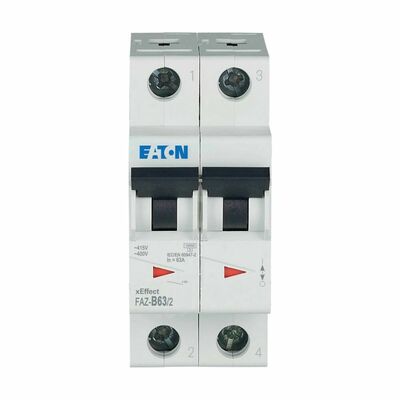 Eaton Leitungsschutzschalter B 63A, 2p FAZ-B63/2