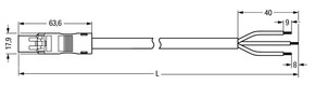 WAGO GmbH & Co. KG Anschlussleitung 3x1,5qmm 3m 891-8993/206-301