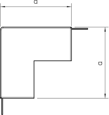 OBO Bettermann Vertr Außeneckhaube halogenfrei, reinweiß WDKH-A15030RW