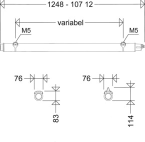 Schuch Licht LED-Rohrleuchte Primo XR, IP68, SK I 107 12L22 XR