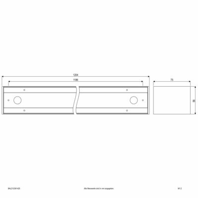 EVN Lichttechnik LED-Anbauleuchte CCT BALD12361425