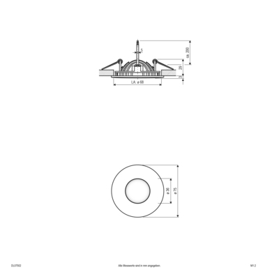 EVN Lichttechnik LED-Deckeneinbauleuchte DL07502