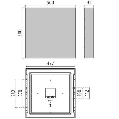 Performance in Light LED-Wandleuchte 3000K 3104520