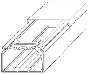 Gewiss FB-Kanal 60x200, reinweiß NP50020