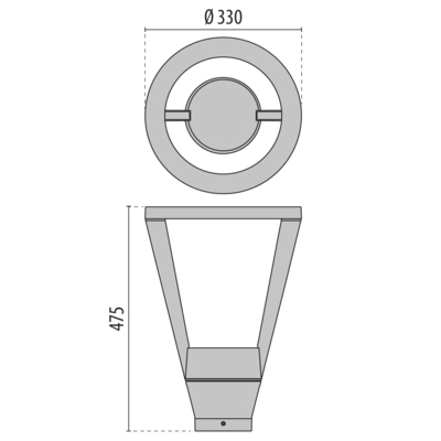 Performance in Light LED-Mastleuchte 3000K DALI 3104684