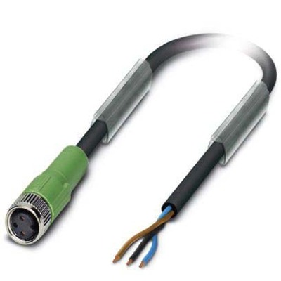 Phoenix Contact Sensor-Kabel, Buchse M8 gerade,3p.,1,5m SAC3P-1,5-PUR/M8FS